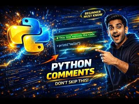 4.Comments in python || KVSTRICKS || ⁨@KVSTricks