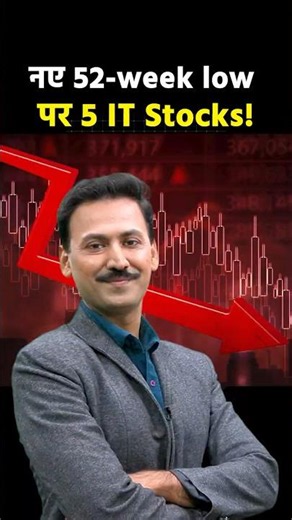 नए 52-week low पर 5 IT Stocks! #shortvideo