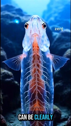 Deep Sea Alien Fish That Glows in the Dark 👽🌊#DeepSea #AlienFish#CreepyCreatures #UnknownWorld#zenj