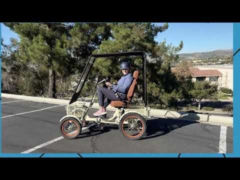 Woman’s First Time Riding a 4-Wheel ANYterrain E-Trike: Quadracycle POV Trail Ride