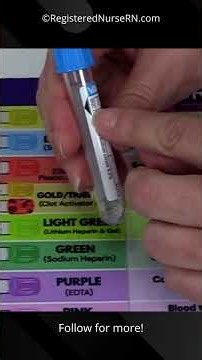 Vacutainer Blood Collection Lab Tube Explained for Nurses & Phlebotomy #shorts