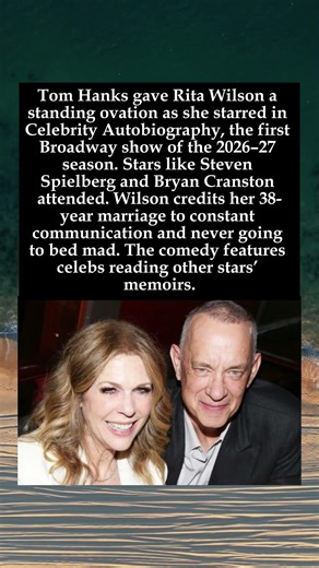 Tom Hanks & Rita Wilson Light Up Broadway. #TomHanks #RitaWilson #Broadway2026