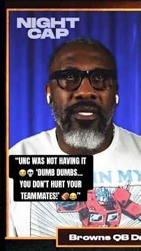 Shannon Sharpe Calls Out Browns Players After Shedeur Sanders Gets Hurt 😭🏈 “DUMB DUMBS! #nightcap
