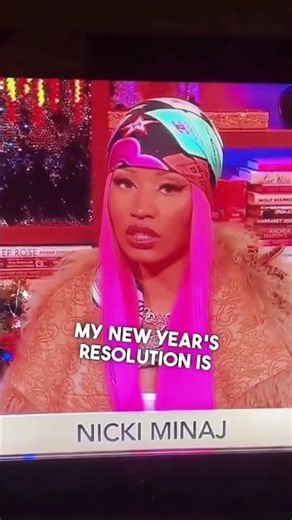 Nicki Minaj's Wild Resolution! 😱 #NickiMinaj Nicki Minaj's Iconic Live TV Moment! 📺