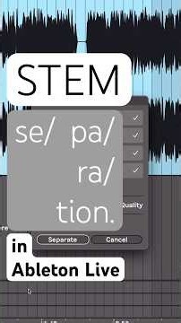 Ableton Live stem separation tool #ableton #musicproducer #californiacollegeofmusic #music