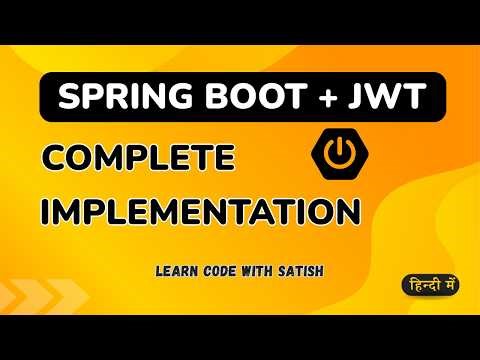Spring Boot JWT Authentication & Authorization Tutorial | Spring Security JWT Complete Guide 2026