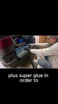 DIY Car Bodywork Fix Using a Jack, Wood, Tissue, and Super Glue Like a Pro!