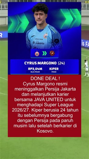 MARGONO RESMI BERPISAH DENGAN PERSIJA, DAN AKAN MENJADI BENTENG TERAKHIR JAVA UNITED.