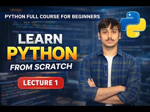 Python Programming for Beginners | Lecture 1 | Python from Scratch 🚀