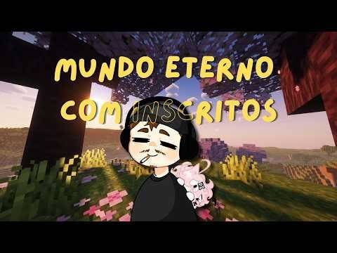 MUNDO ETERNO COM INSCRITOS AO VIVO 🔥 Survival Multiplayer no Minecraft Bedrock !discord !jogarjunto