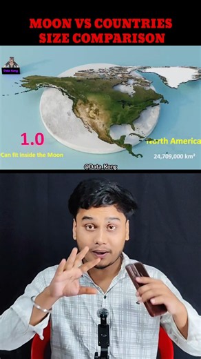 Moon vs Countries Size Comparison Part-2🌕😱#shorts