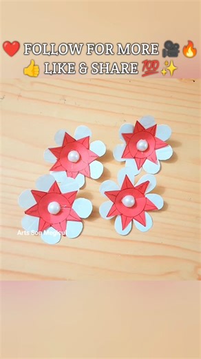 Creative Paper Flower Trick 🌸 | Amazing Paper Craft Flower Making | Easy DIY Paper Flower #diyflower