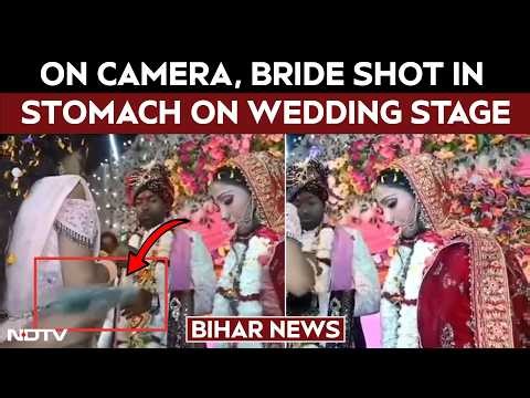 On Camera, Bride Shot In Stomach On Wedding Stage In Bihar
