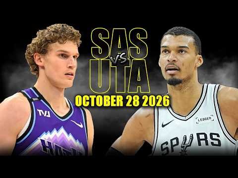 San Antonio Spurs vs Utah Jazz Full Game Highlights - October 28, 2026 | NBA Season