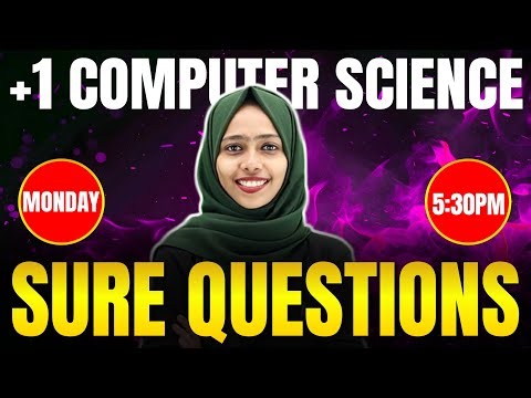 Plus One Computer Science Christmas Exam | Sure Questions | Exam Winner