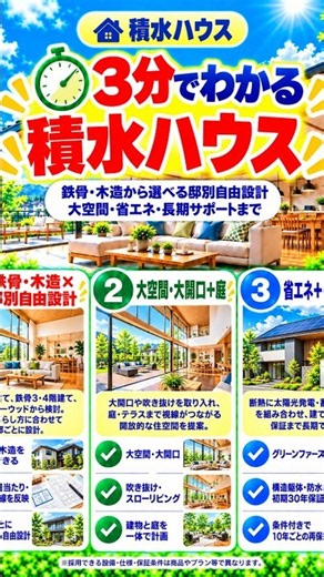 積水ハウスを40秒で解説｜特徴・坪単価・比較ポイント
