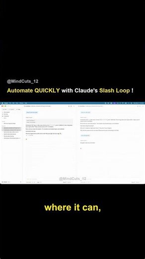 Automate QUICKLY with Claude's Slash Loop! #shorts