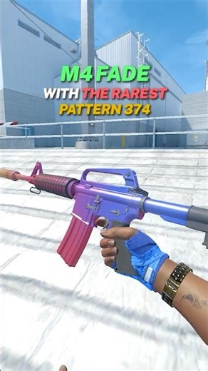 🥹Trying to pull the RAREST M4 Fade pattern 374!🔥 #cs2 #csgo