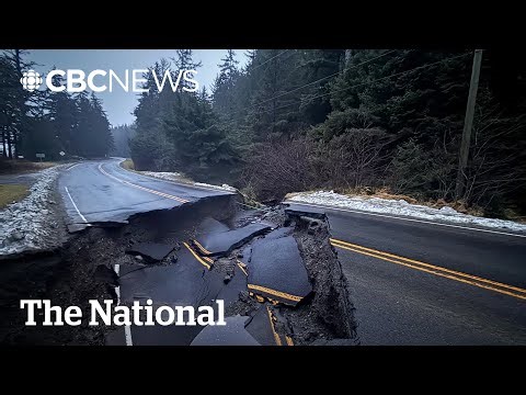 Flooding washes out highway in Haida Gwaii