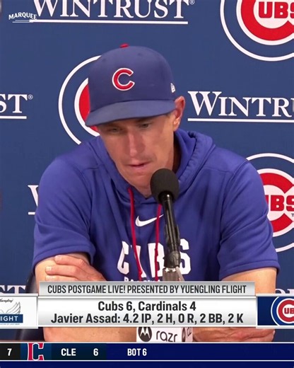 "Getting the last 6 outs of the game is a hard job ... he did a really nice job."Craig Counsell on Jacob Webb's performance today.
