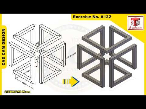 SolidWorks Tutorial for beginners Exercise A122