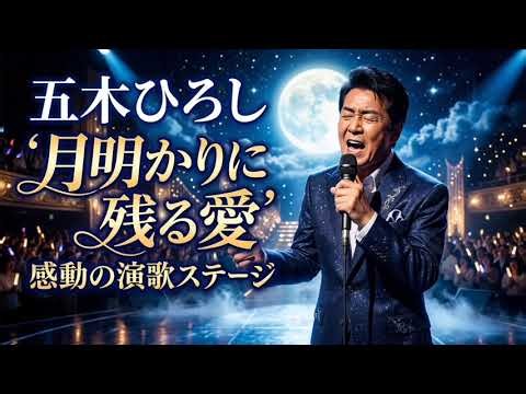 【五木ひろし】🎤✨『月明かりに残る愛』🌙💔｜涙の向こうに消えない想い…心を震わせる切ないラブソング😭🎶❤️