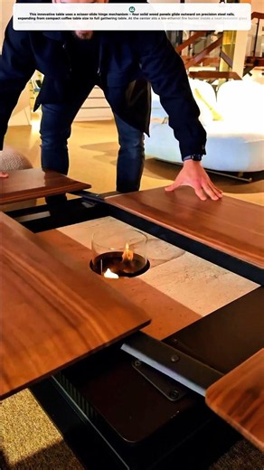 Magic Expandable Fire Pit Table — Warmth + Space in One! ✨