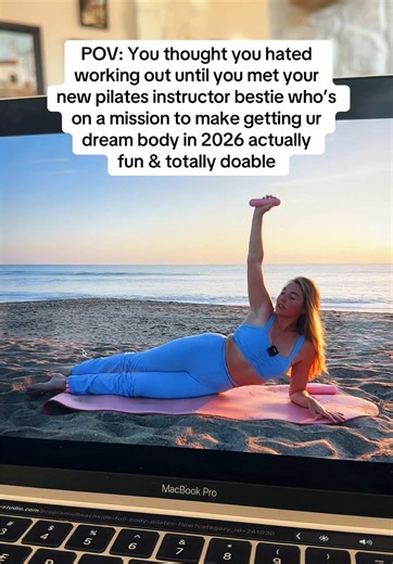 making fitness chatty, fun & effective for you 🤍 join my 28-day new years pilates challenge lN Bl0 !! #pilates #pilatesinstructor #pilatesbody