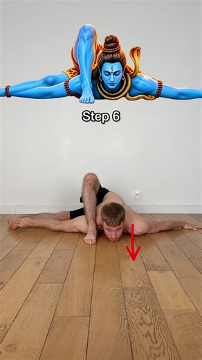 6 Steps For This Pose! #tutorial #movement #yoga #flexibility #mobility #challenge #amazing #fitness