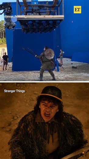 Let's give it up for Joe Keery and Gaten Matarazzo for staying locked in through all that slime. 😭 | Entertainment Tonight