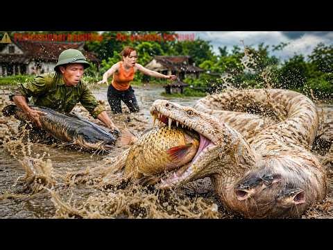 72 Hours TRAPPED 😱 They Drained the Pond… Then a MONSTER Python Moved Under the Fish 🐍