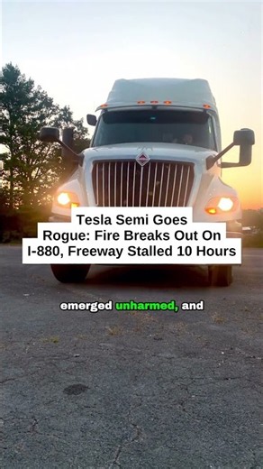 Tesla Semi Goes Rogue: Fire Breaks Out On I‑880, Freeway Stalled 10 Hours