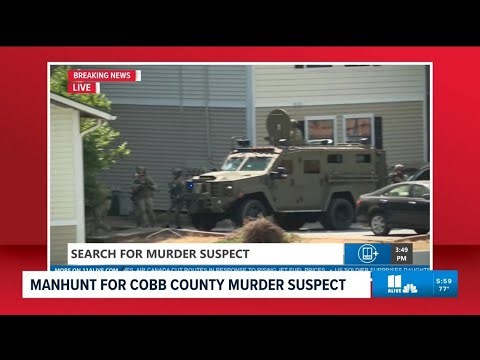 Manhunt still underway in Cobb County as authorities search for murder suspect