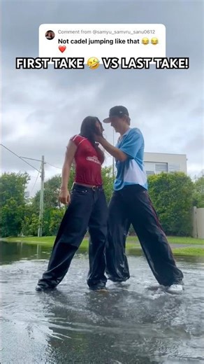 FAIL!🤣😭 - Cadel and Mia #blooper #funny #couple #shorts