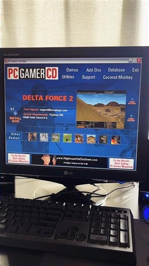 Installing Delta Force 2 from a PC Gamer magazine demo CD #alienware #pcgaming #nostalgia #oldgames