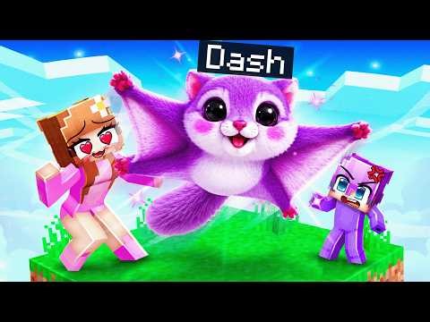 Playing as a FLYING SQUIRREL on One Chunk!