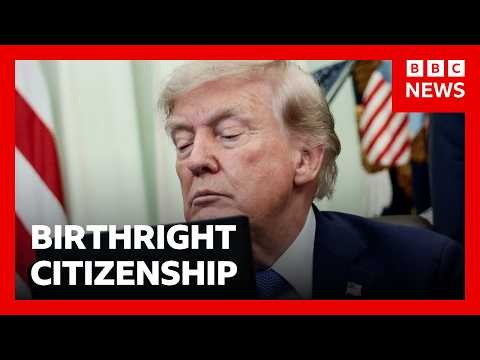 Trump again targets US birthright citizenship | BBC News
