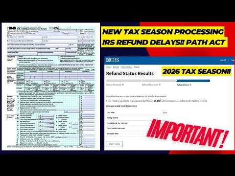 2026 IRS TAX REFUND UPDATE - NEW Refunds Approved, Processing Delays, Tax Transcript Updates, Credit