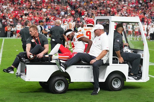 Tyquan Thornton injury update as Chiefs WR suffers gruesome ankle injury