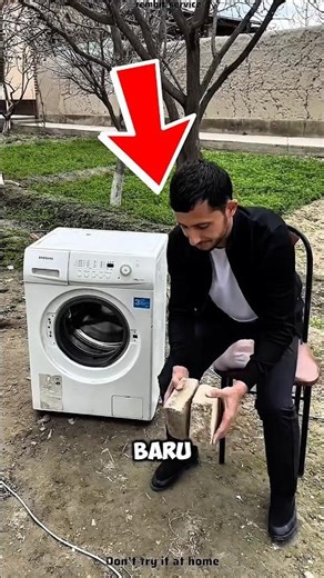 Crazy Experiment! This Guy Puts Bricks in a Burning Washing Machine, The Results Are Shocking! 😱🧱