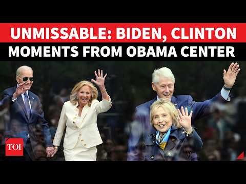 Michelle Cries, Clinton Performs, Biden Falters: Obama Center Opening Packed With Drama | WATCH