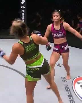 Stamp is a BEAST 🔥 Relive the atomweight mma queen's stunning showing against Julie Mezabarba!