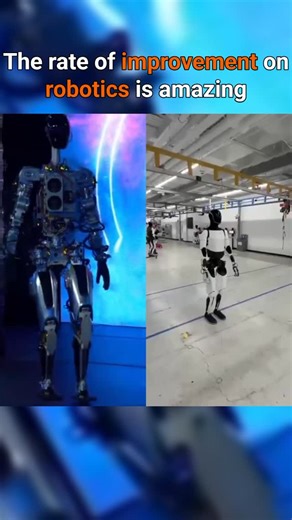 AI | Technology | Future on Instagram: "10 years ago these robots could barely walk. Now Atlas is running, jumping and moving almost like a human – stairs, parkour, full‑body turns. The progress in balance, joints and AI control in a single decade is insane. This is what future factories, construction sites and disaster zones will look like: humanoid robots doing the hard, dangerous work while humans plan, design and decide. Follow @futureofmankind.ai and save this before/now clip if you want mo
