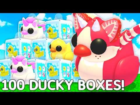 Hatching 100 DUCK BOXES In Adopt Me!