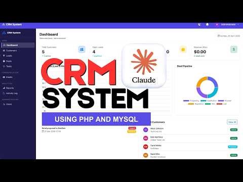 Build a FULL PHP CRM with AI 🤯 (Claude Code + Antigravity)
