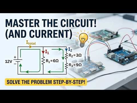 How to Calculate Equivalent Resistance & Branch Currents (Series-Parallel Circuit Example)