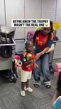 Lamine's little brother was more interested in the photo taken