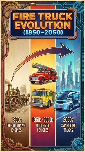 Fire Truck Evolution 1850–2050 From Horse Drawn Engines to Smart Fire Truck