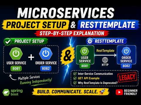 RestTemplate in Spring Boot | Microservices Communication Explained (Legacy) 🚀