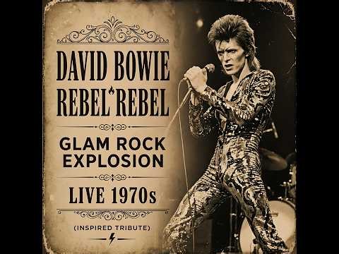 David Bowie 🔥 Rebel Rebel | Glam Rock Explosion Live 1970s (Inspired Tribute)